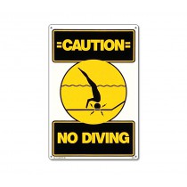 Sign: Caution No Diving