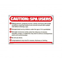 Sign: Caution Spa Users