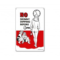 Sign: No Skinny Dipping